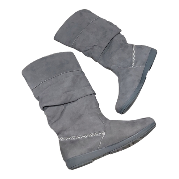 St. John's Bay Gray Synthetic Slouch Boots Women's Size 9.5 - Picture 6 of 8
